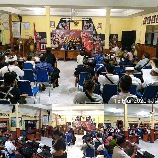 TECHNICAL MEETING PELAKSANAAN PARADE OGOH-OGOH KELURAHAN KESIMAN