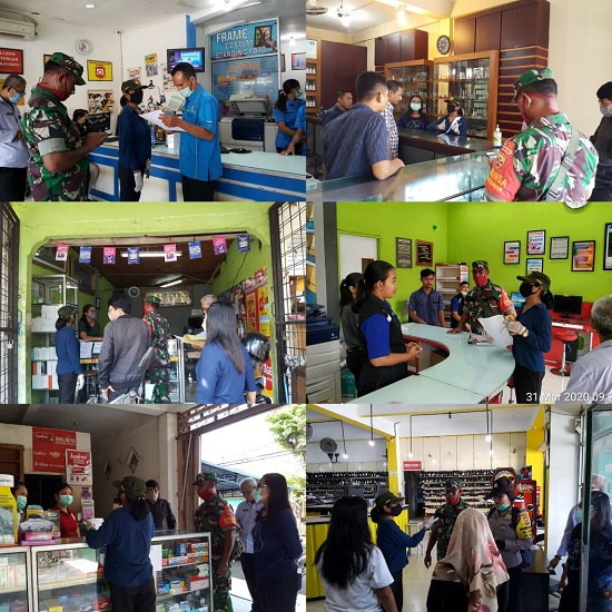 SOSIALISASI MENGENAI PEMBATASAN JAM OPERASIONAL UNTUK PEMILIK USAHA TOKO/WARUNG DI WILAYAH KELURAHAN KESIMAN