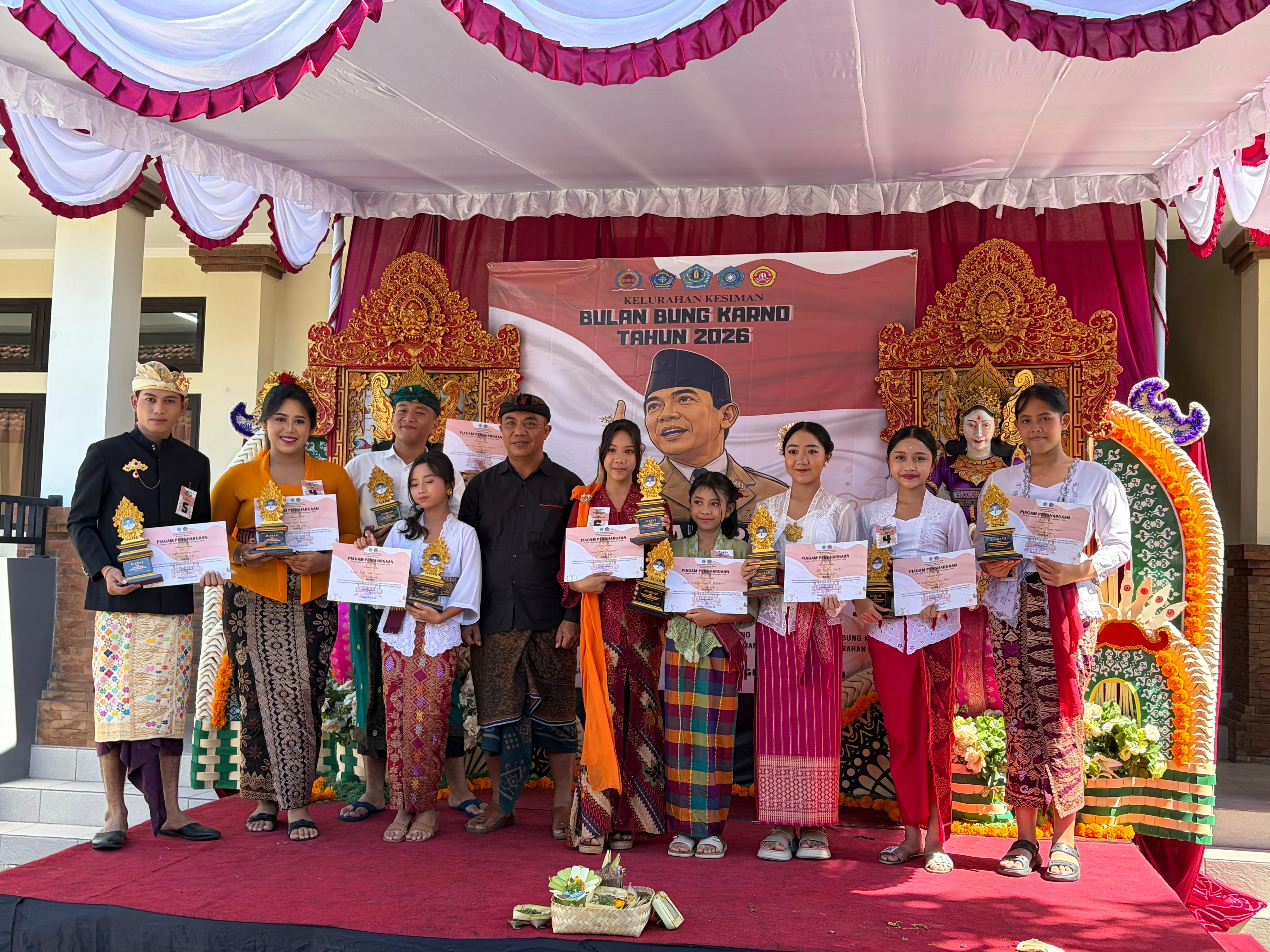 Pelaksanaan Lomba Bualn Bung Karno Kelurahan Kesiman